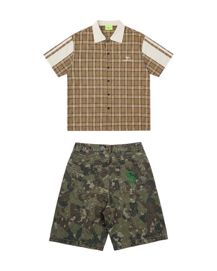 Check Camel / Camo Set