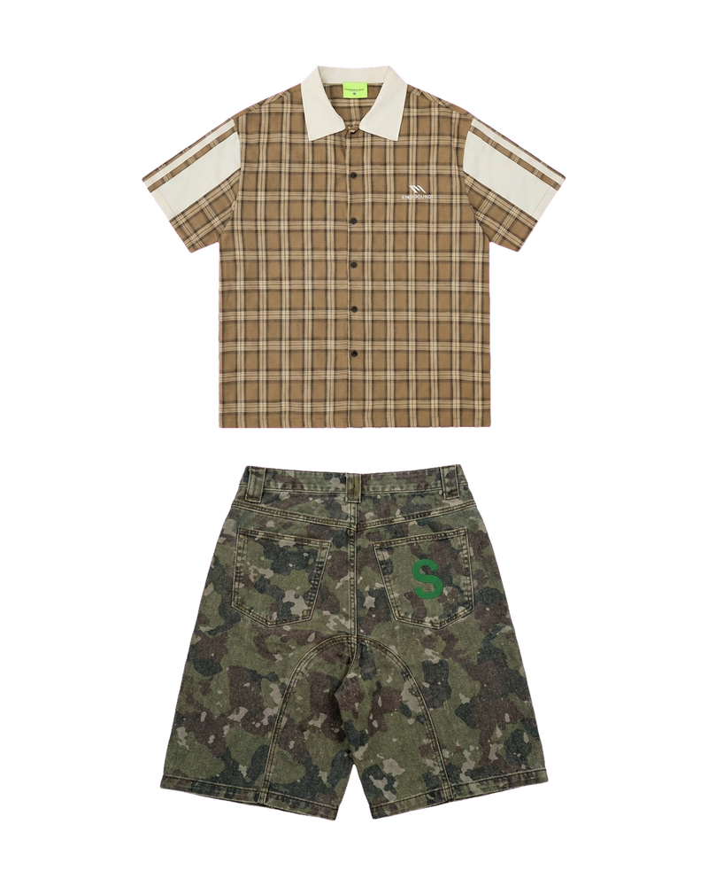 Check Camel / Camo Set