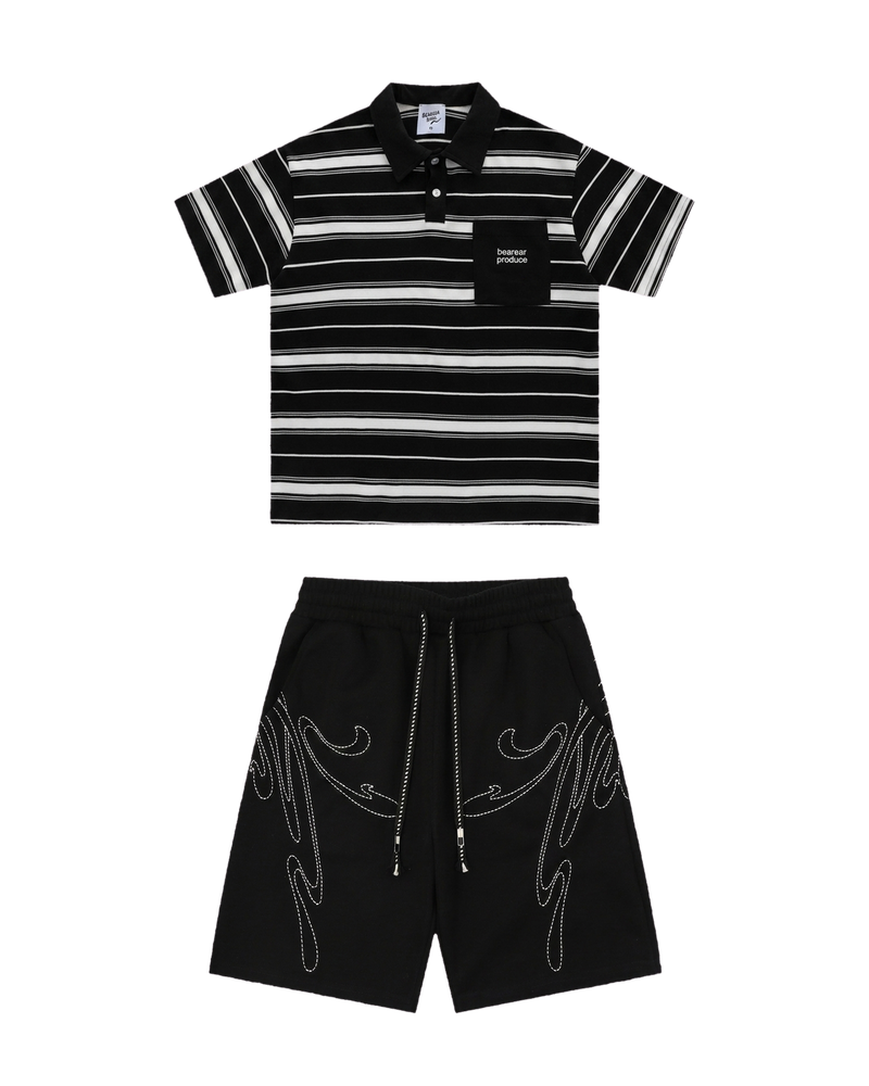 Pocket Polo Black / Western Black Set