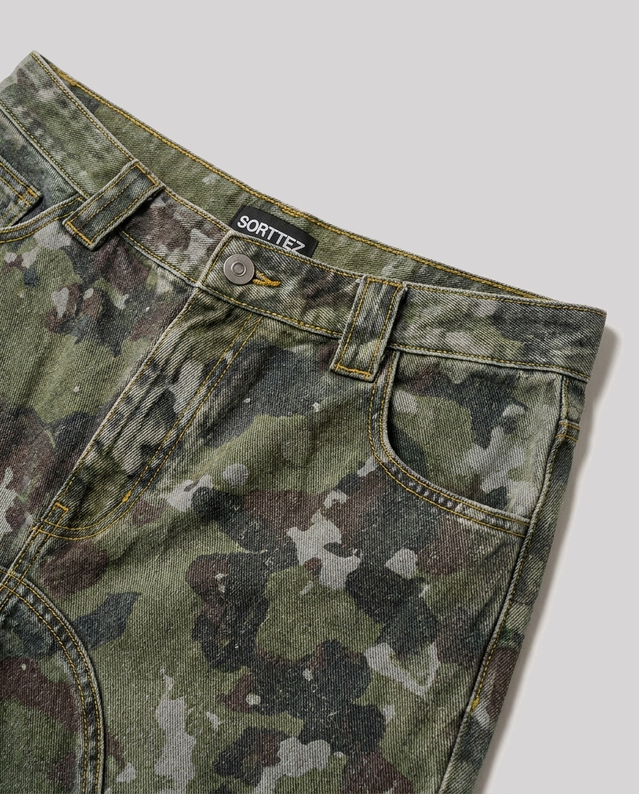 Pocket Polo White / Camo Set